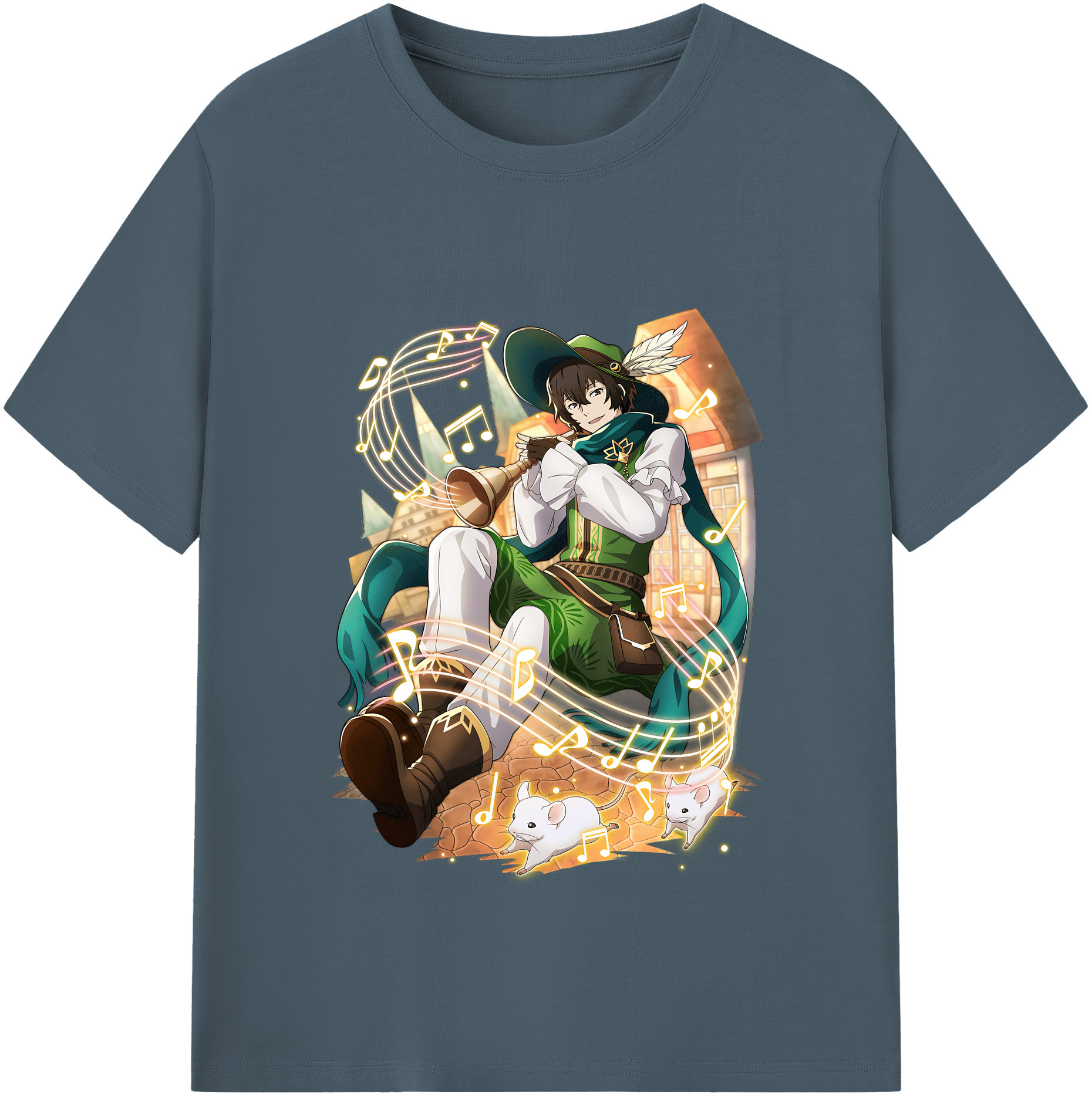 （画像用） 文豪ストレイドッグス Bungo Stray Dogs 綿100％半袖Tシャツ（フロントプリント）